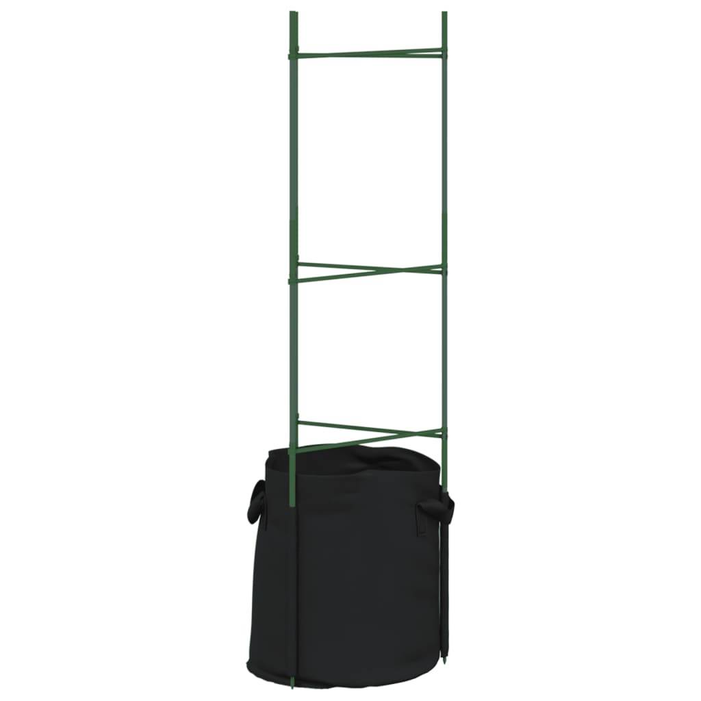 Tuteurs pour Légumes en Acier avec 6 Sacs de Plantation pour Jardin Urbain Balcon Vert 116 cm – ComfortXL Outdoor Living - Image 4