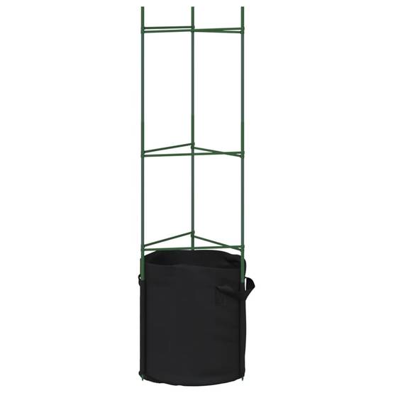 Tuteurs pour Légumes en Acier avec 6 Sacs de Plantation pour Jardin Urbain Balcon Vert 116 cm – ComfortXL Outdoor Living - Image 5