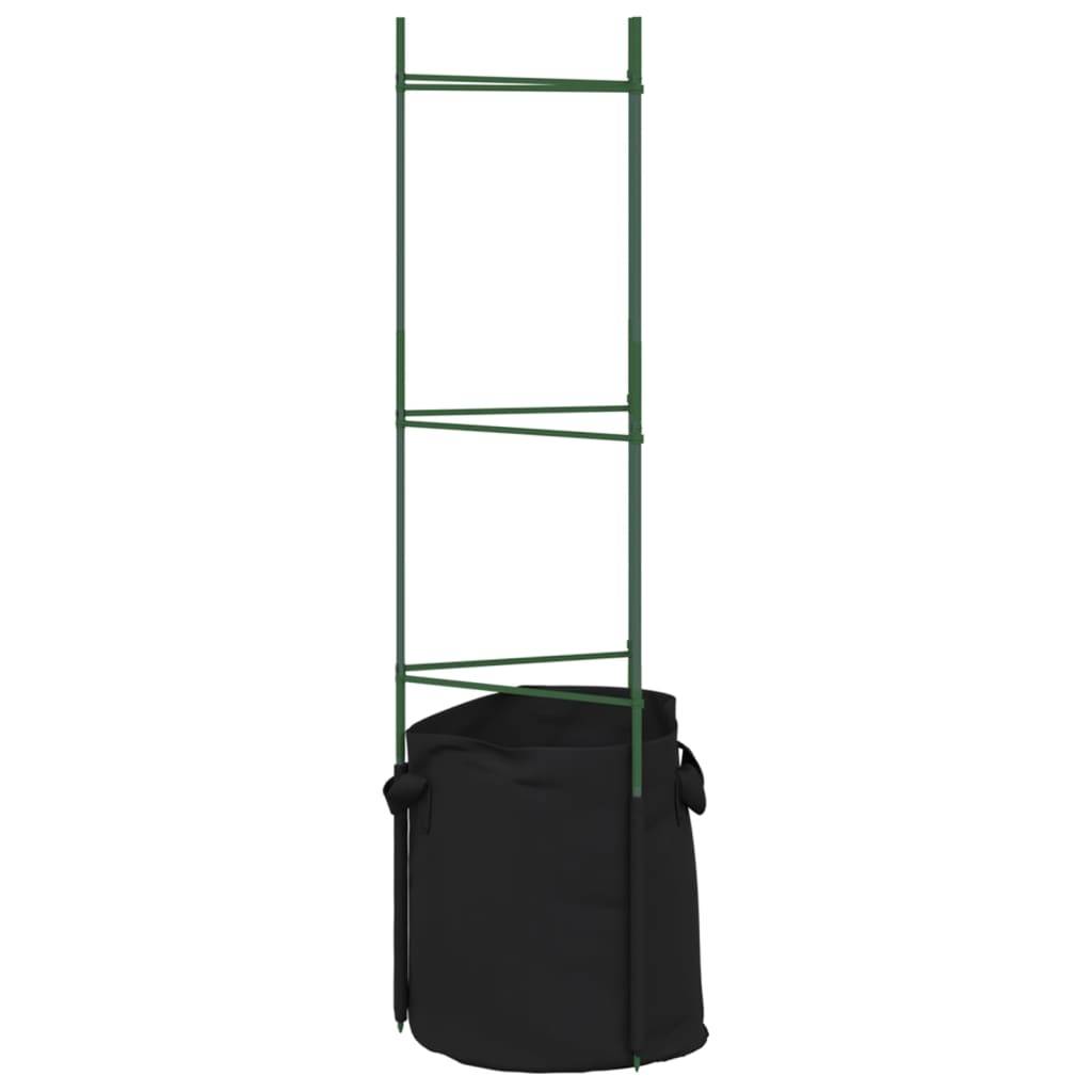 Tuteurs pour Légumes en Acier avec 6 Sacs de Plantation pour Jardin Urbain Balcon Vert 116 cm – ComfortXL Outdoor Living - Image 7