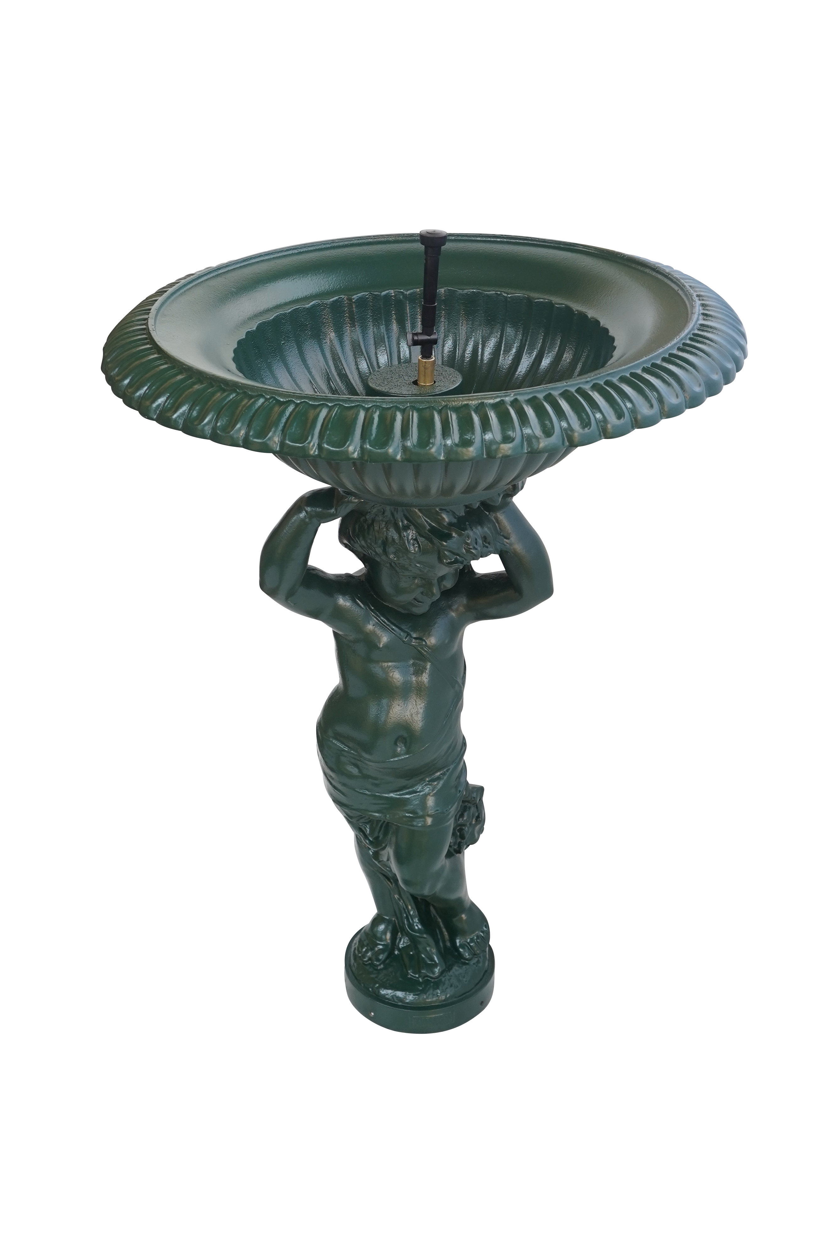Fontaine à l'angelot vert 6009 H. 100cm X L. 70cm, Dommartin - Imagen 3