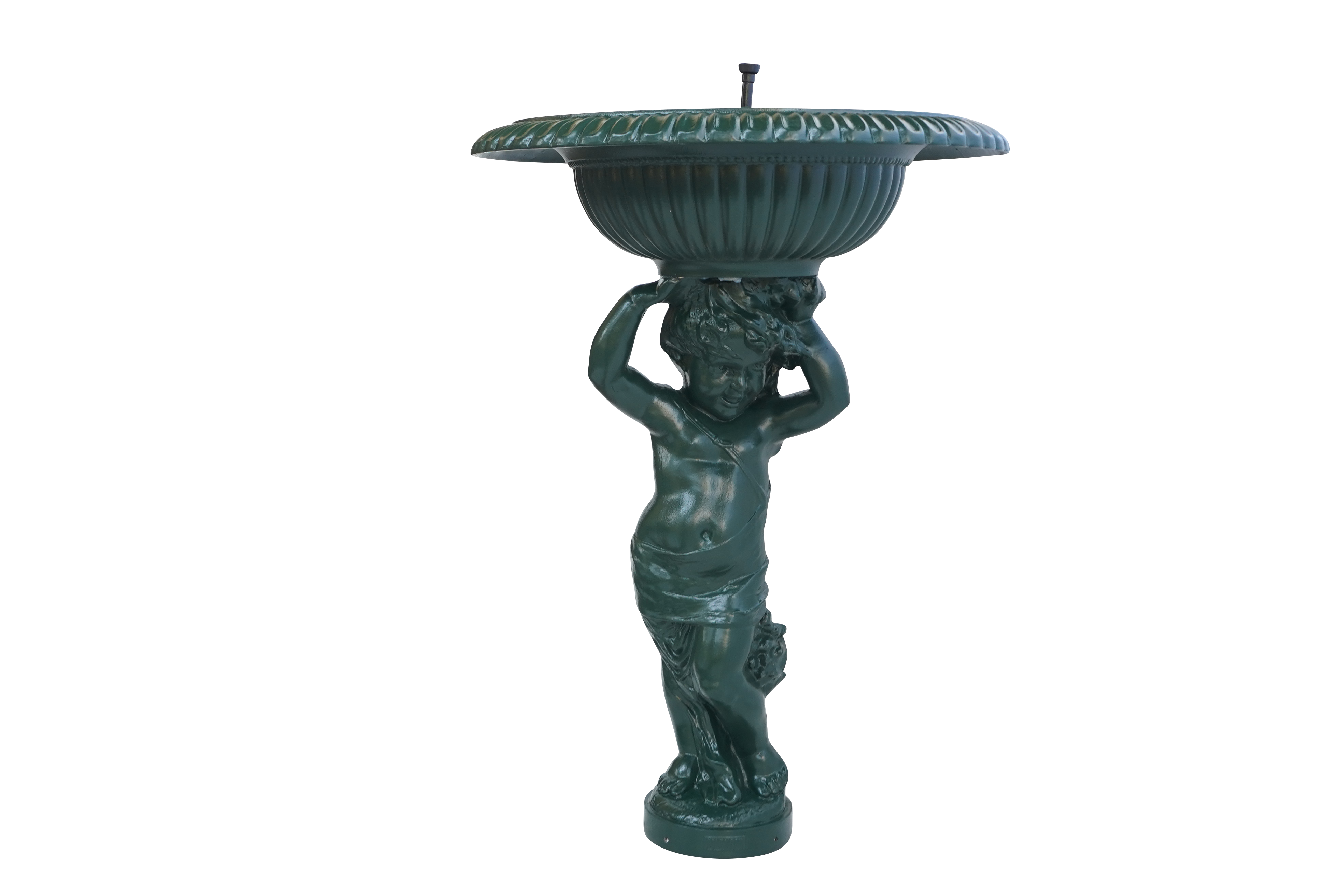 Fontaine à l'angelot vert 6009 H. 100cm X L. 70cm, Dommartin - Imagen 1