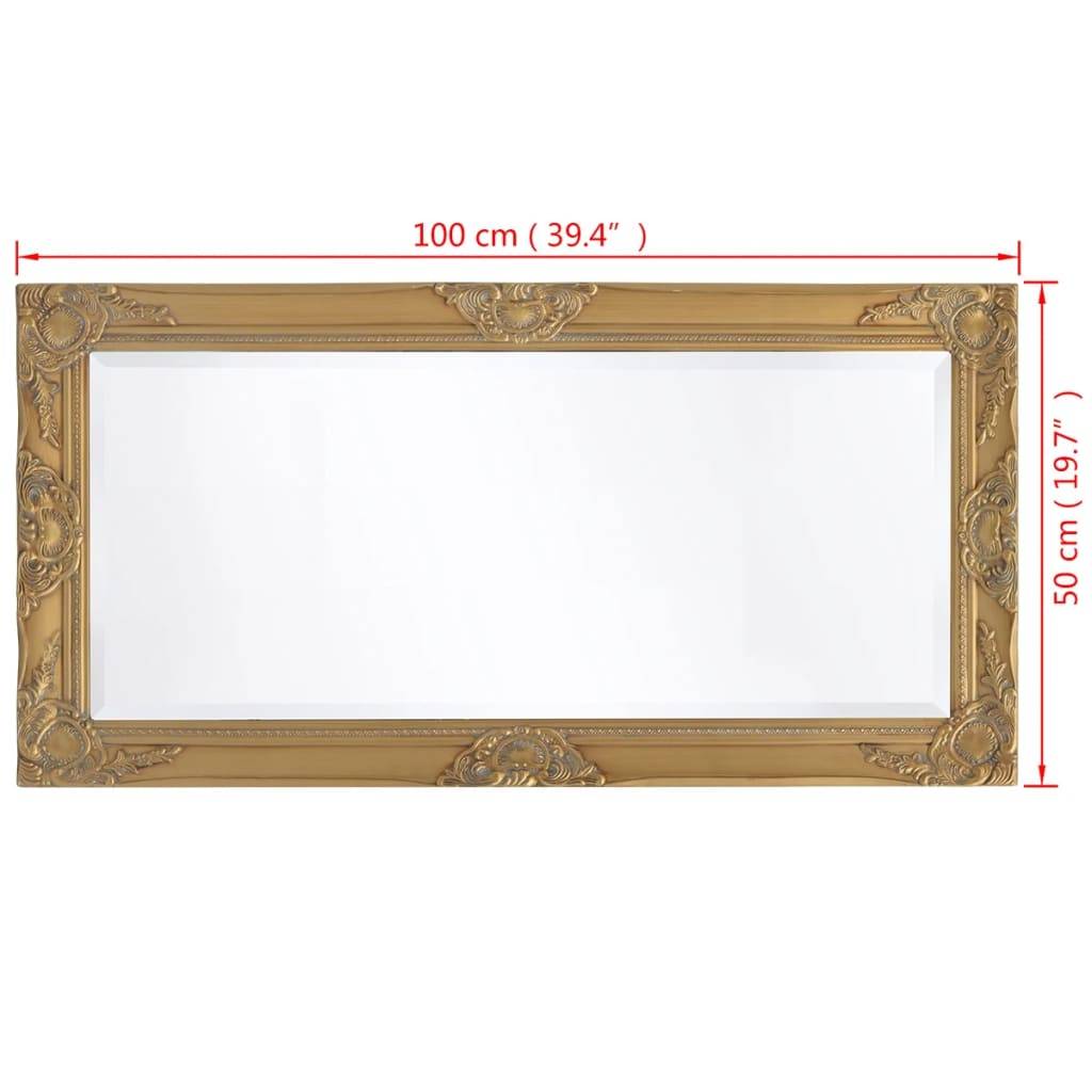 Prolenta Premium - Miroir Bryden Doré 100 X 50 cm - P87209D - Image 9