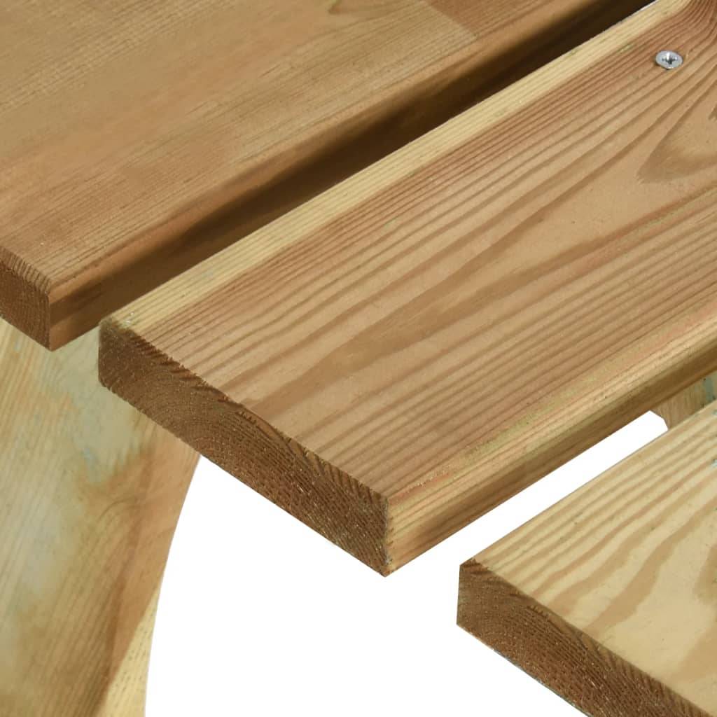 Helloshop26 - Banc de jardin meuble de patio d'extérieur terrasse 110 x 60 x 86 cm bois de pin imprégné - Imagen 6