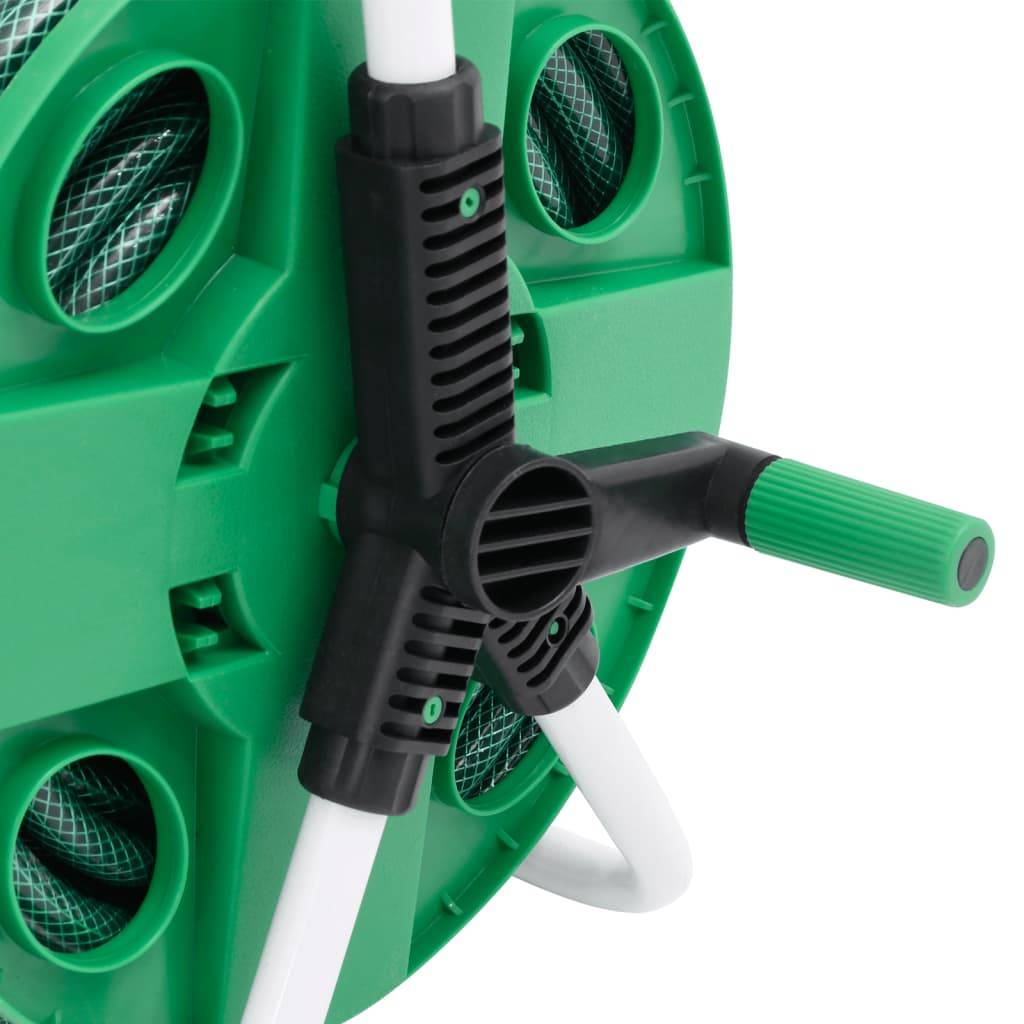 PANGIVO - Enrouleur de tuyau sur pied acier galvanisé et PVC vert 40 x 30 x 41 cm - PANGIVO - Image 6