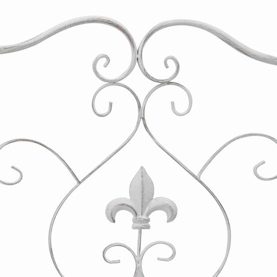 Maison Chic - Banc de jardin | Banquette De Jardin | Banc Extérieur Blanc antique 104 x 54 x 93 cm Acier Maison Chic - Image 8