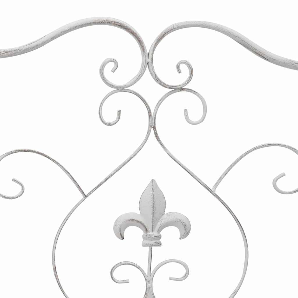 Maison Chic - Banc de jardin | Banquette De Jardin | Banc Extérieur Blanc antique 104 x 54 x 93 cm Acier Maison Chic - Image 8