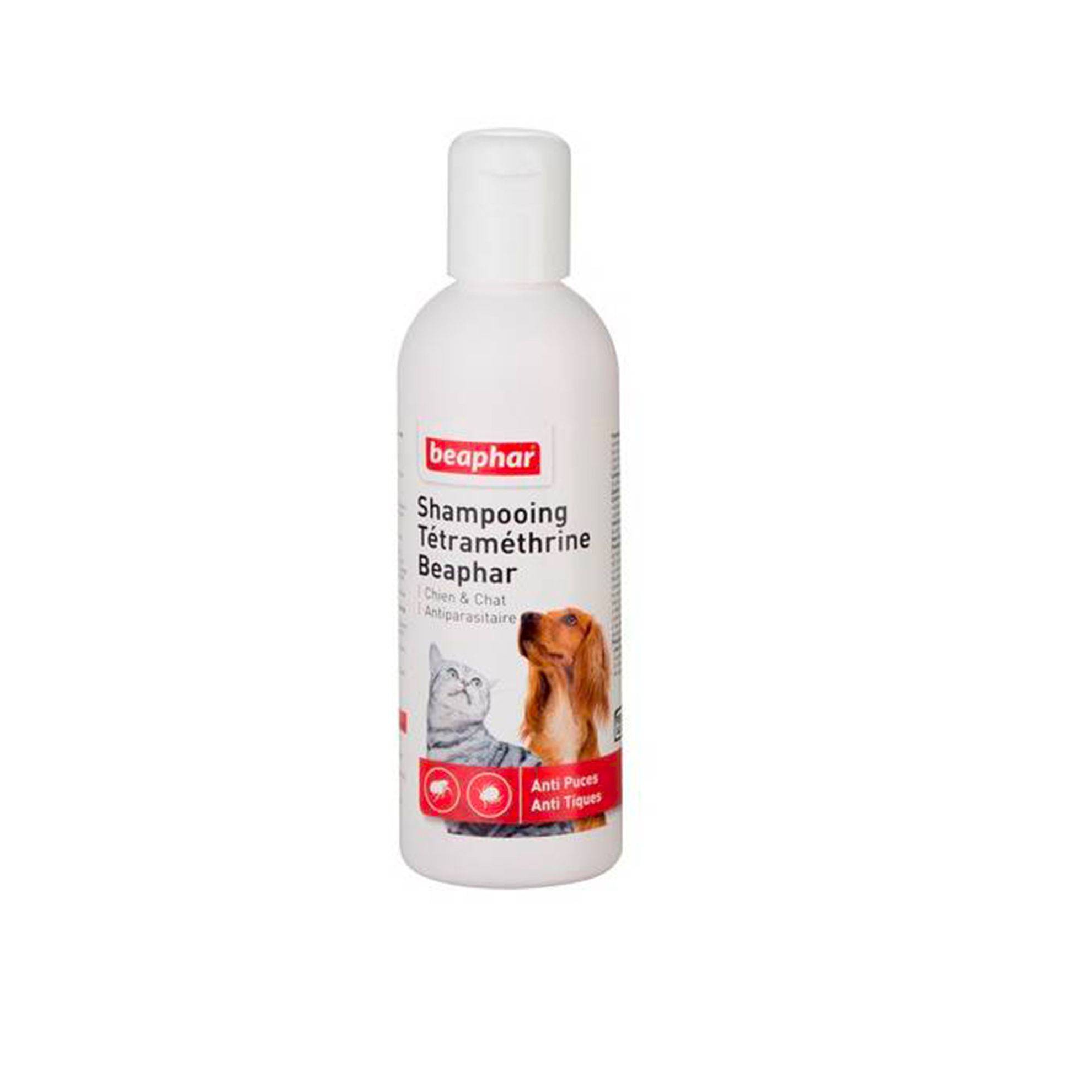 Shampooing antiparasitaire à la tétraméthrine : 200ml BEAPHAR