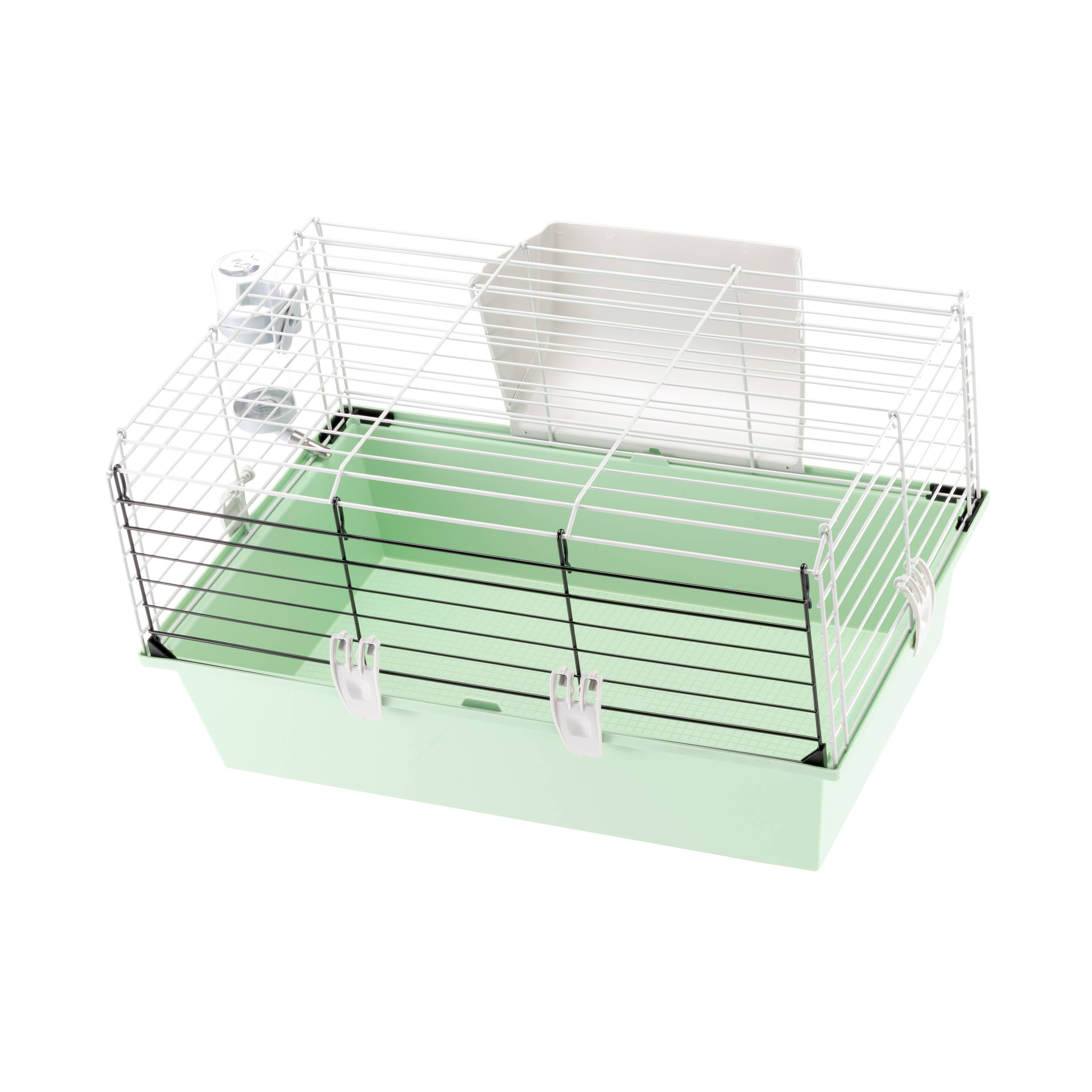 Ferplast - FERPLAST CAVIE 60 Cage pour Rongeurs pour Cochons d'Inde, Cochons d'Inde, en Métal, Accessoires inclus : Mangeoire, Abreuvoir. 58x38xh31,5cm - Imagen 8