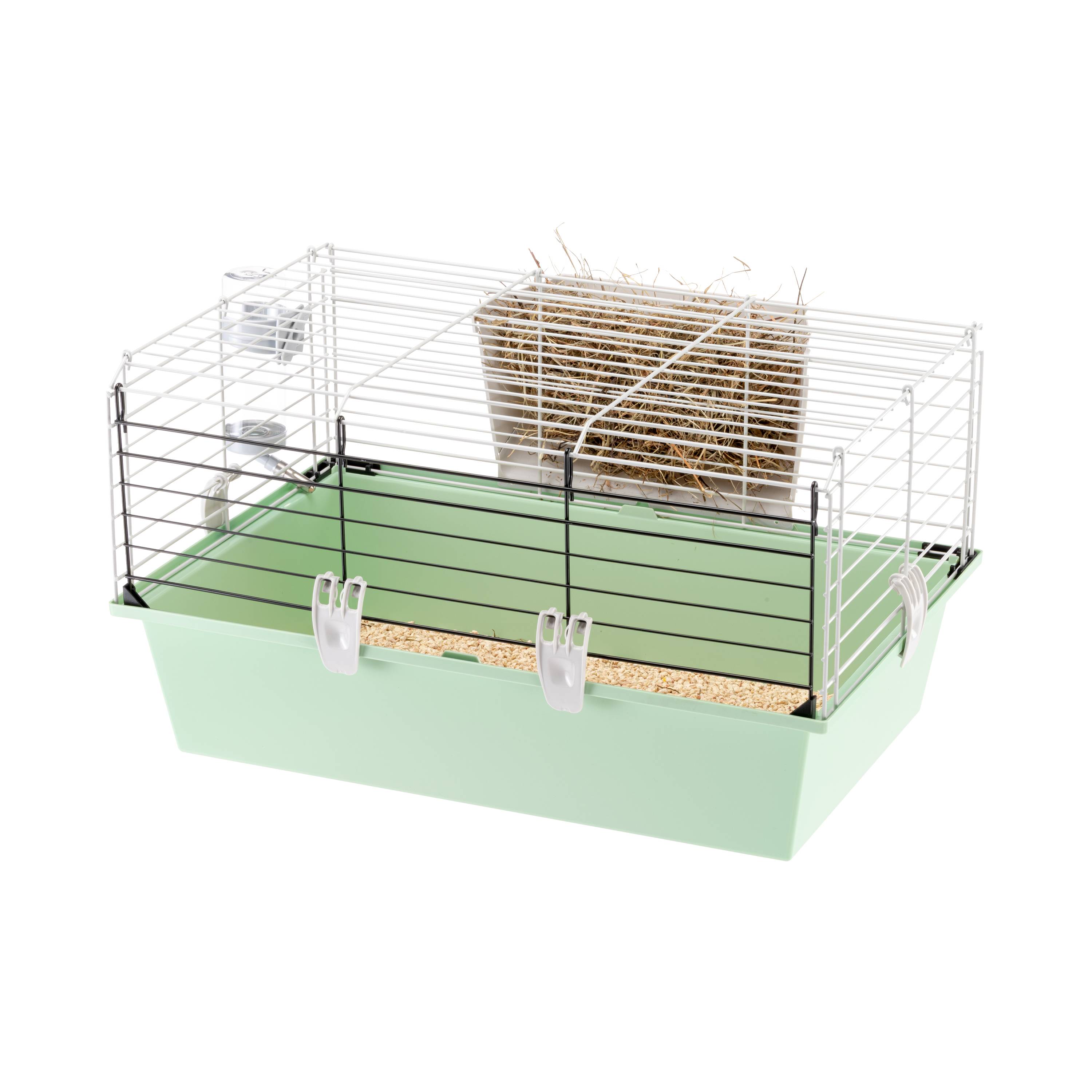 Ferplast - FERPLAST CAVIE 60 Cage pour Rongeurs pour Cochons d'Inde, Cochons d'Inde, en Métal, Accessoires inclus : Mangeoire, Abreuvoir. 58x38xh31,5cm - Imagen 1