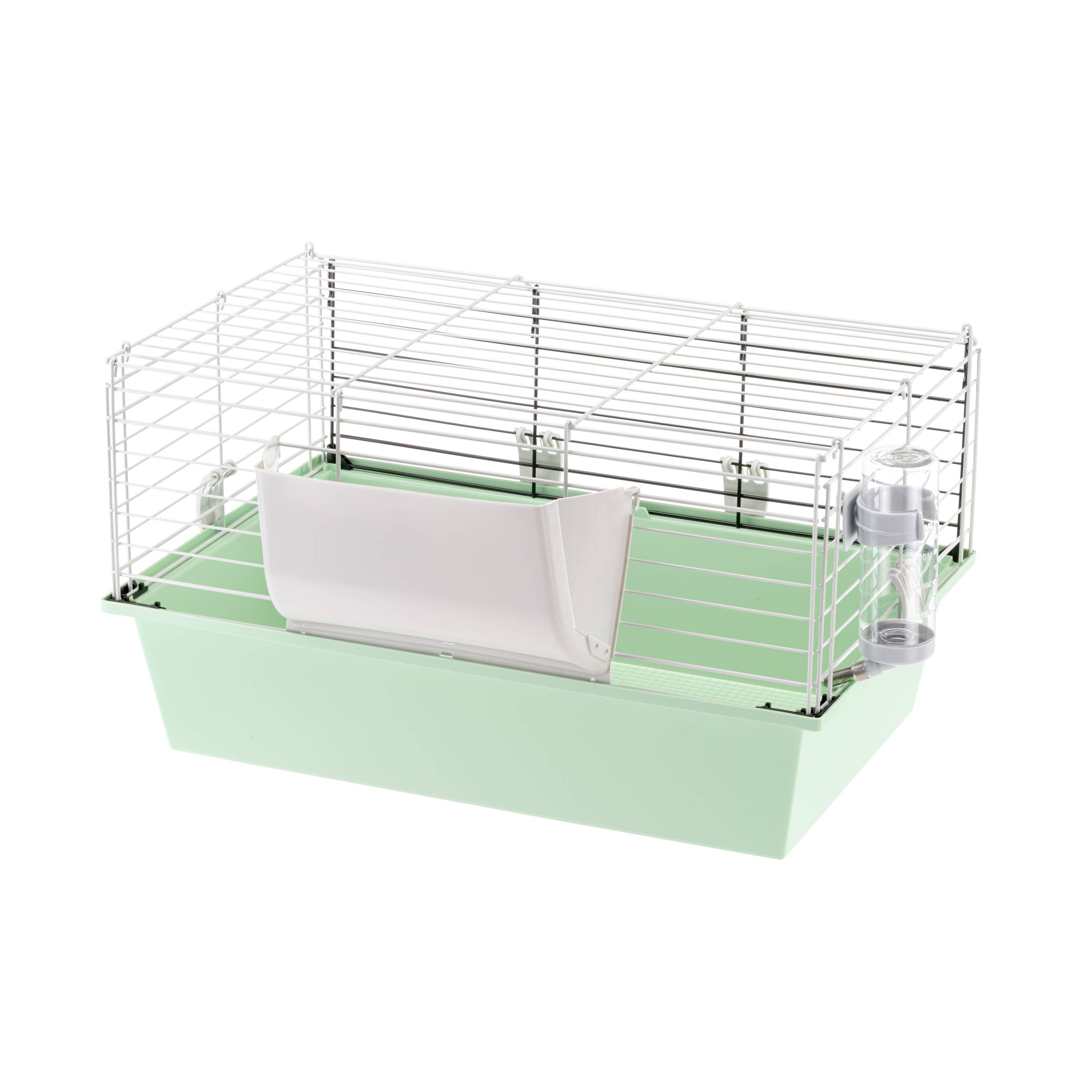 Ferplast - FERPLAST CAVIE 60 Cage pour Rongeurs pour Cochons d'Inde, Cochons d'Inde, en Métal, Accessoires inclus : Mangeoire, Abreuvoir. 58x38xh31,5cm - Imagen 7