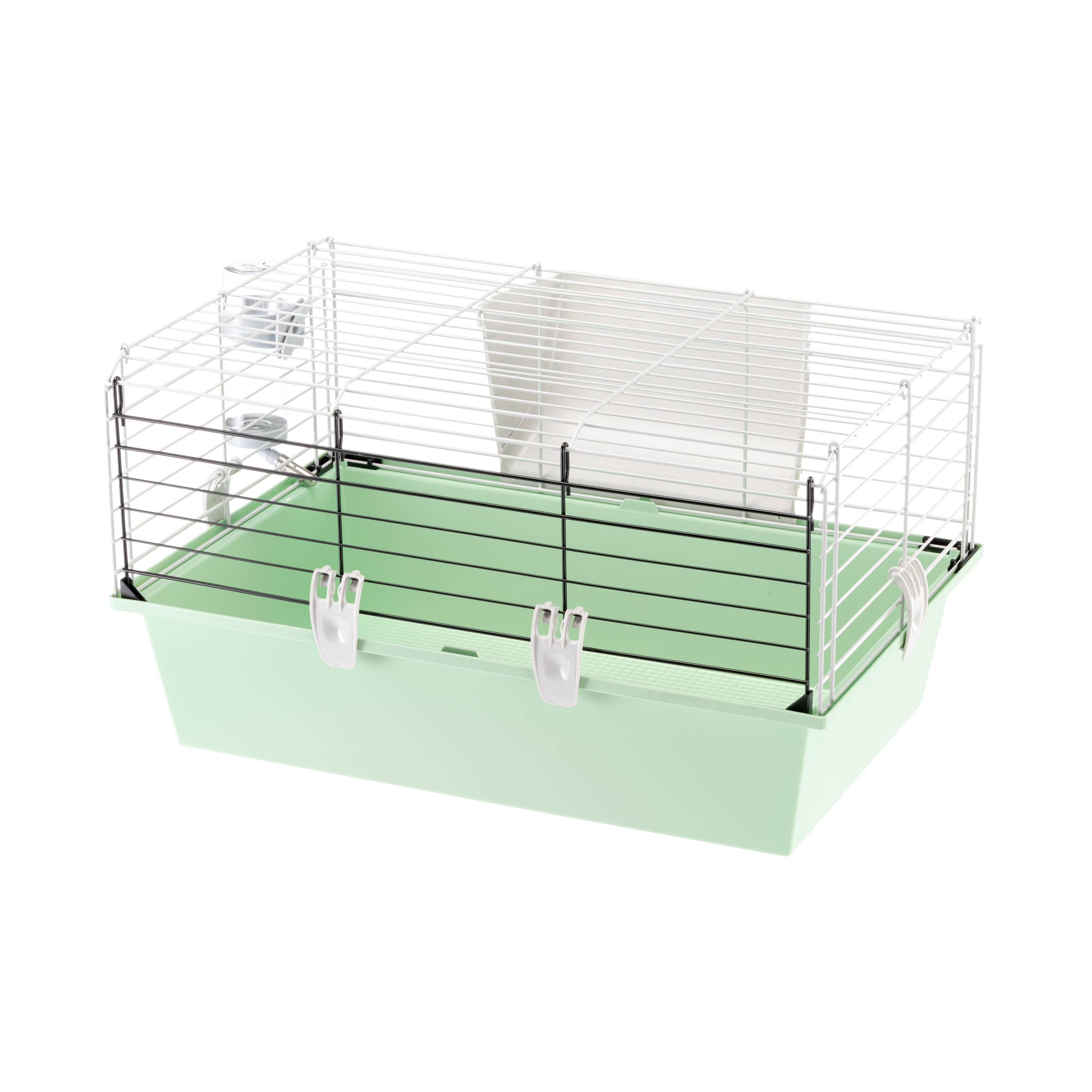 Ferplast - FERPLAST CAVIE 60 Cage pour Rongeurs pour Cochons d'Inde, Cochons d'Inde, en Métal, Accessoires inclus : Mangeoire, Abreuvoir. 58x38xh31,5cm - Imagen 5