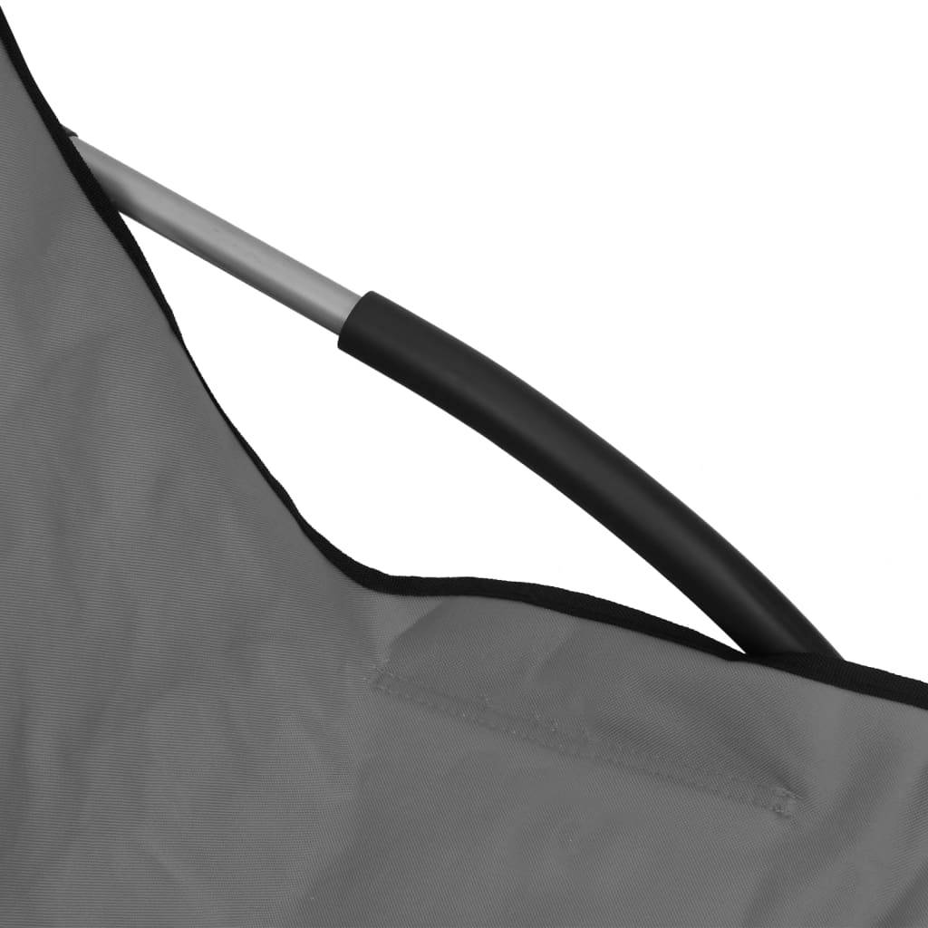 Maison Chic - lot de 2 Chaises de plage pliables - Bain de soleil - Transat Gris Tissu HL277 - Image 7