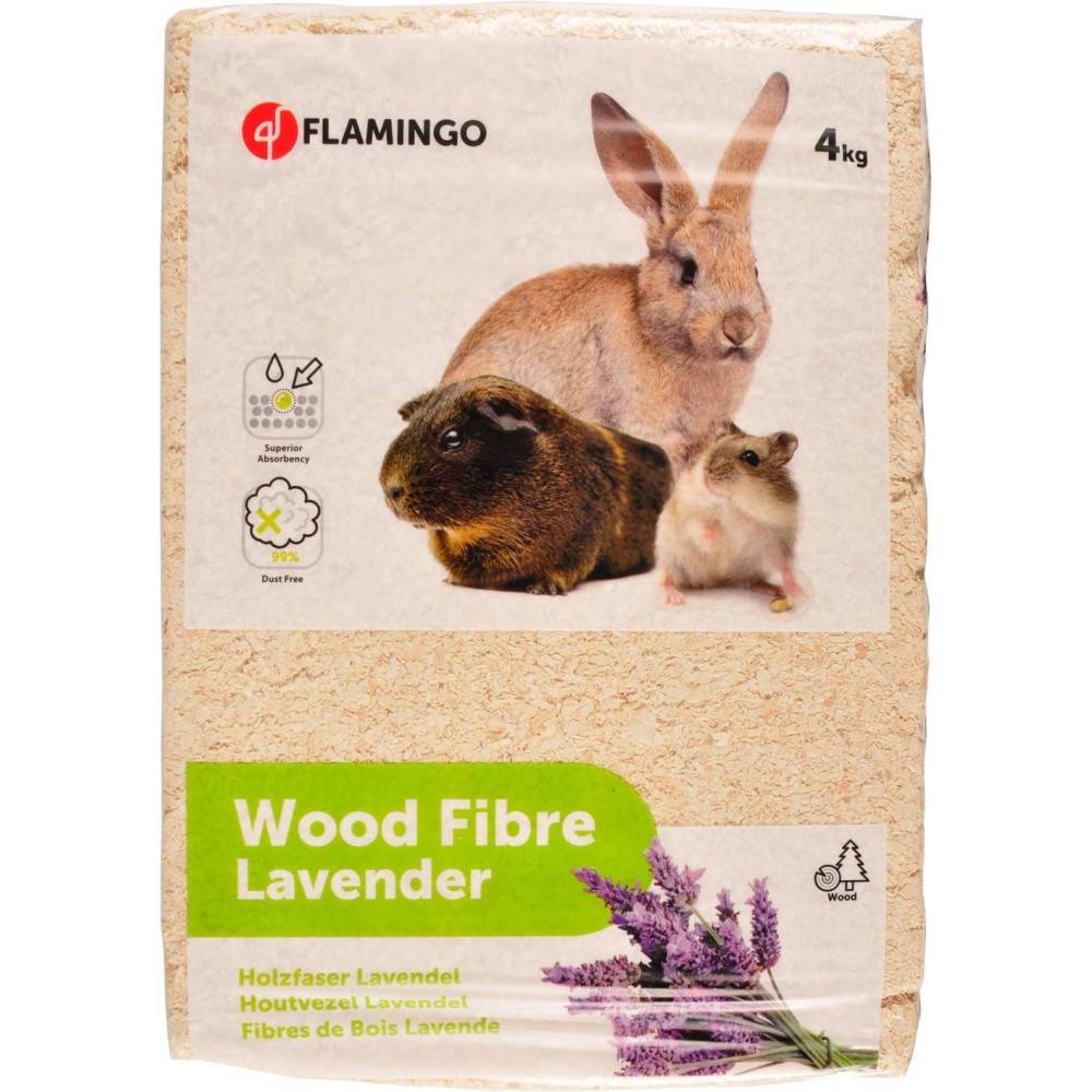 Flamingo - Copeaux de bois avec lavande pour rongeur 4KG - Imagen 3
