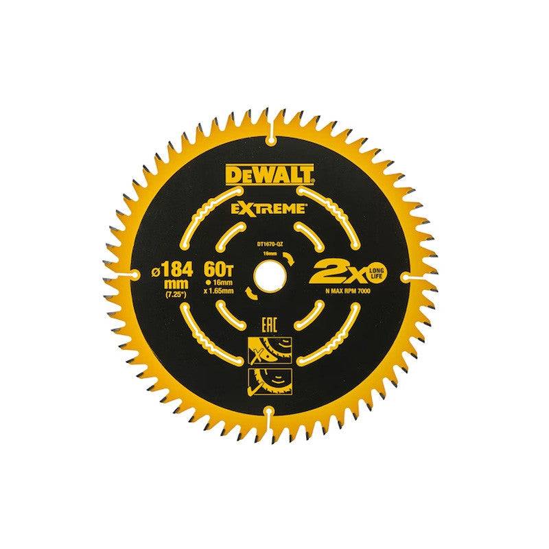 Dewalt - Lame de scie circulaire Carbure ELITE DEWALT DT1670-QZ 184x16mm 60T Dewalt - Imagen 1