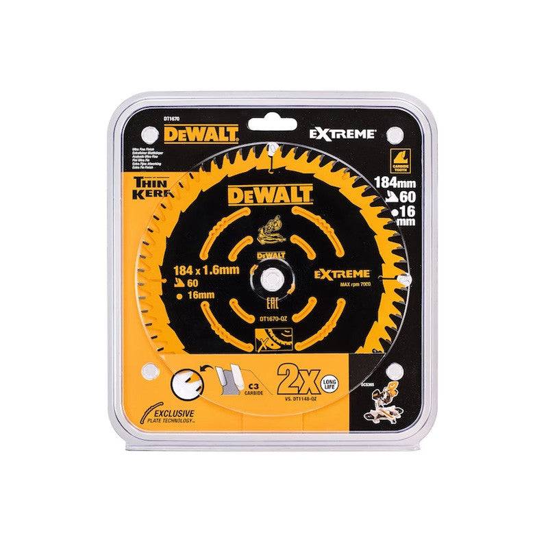 Dewalt - Lame de scie circulaire Carbure ELITE DEWALT DT1670-QZ 184x16mm 60T Dewalt - Imagen 2
