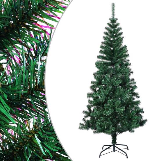 Sapin de Noël | Arbre de Noël artificiel pointes iridescentes Vert 150 cm PVC Maison Chic - Image 2