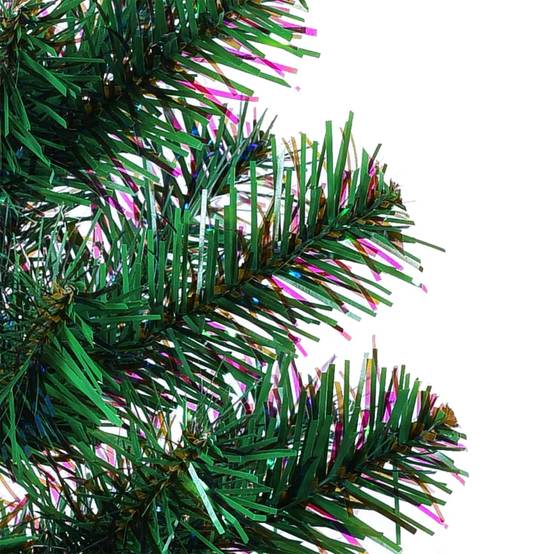 Sapin de Noël | Arbre de Noël artificiel pointes iridescentes Vert 150 cm PVC Maison Chic - Image 4