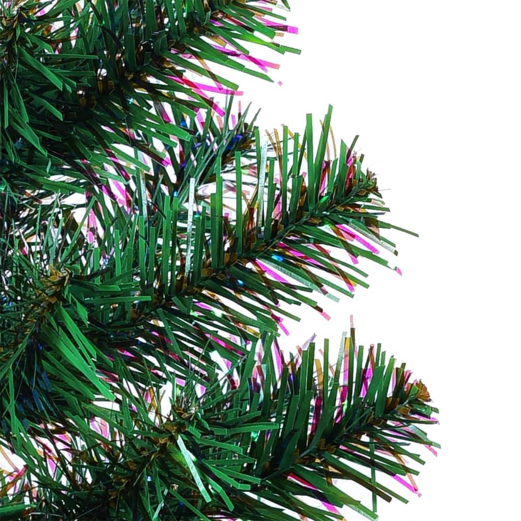 Sapin de Noël | Arbre de Noël artificiel pointes iridescentes Vert 150 cm PVC Maison Chic - Image 4