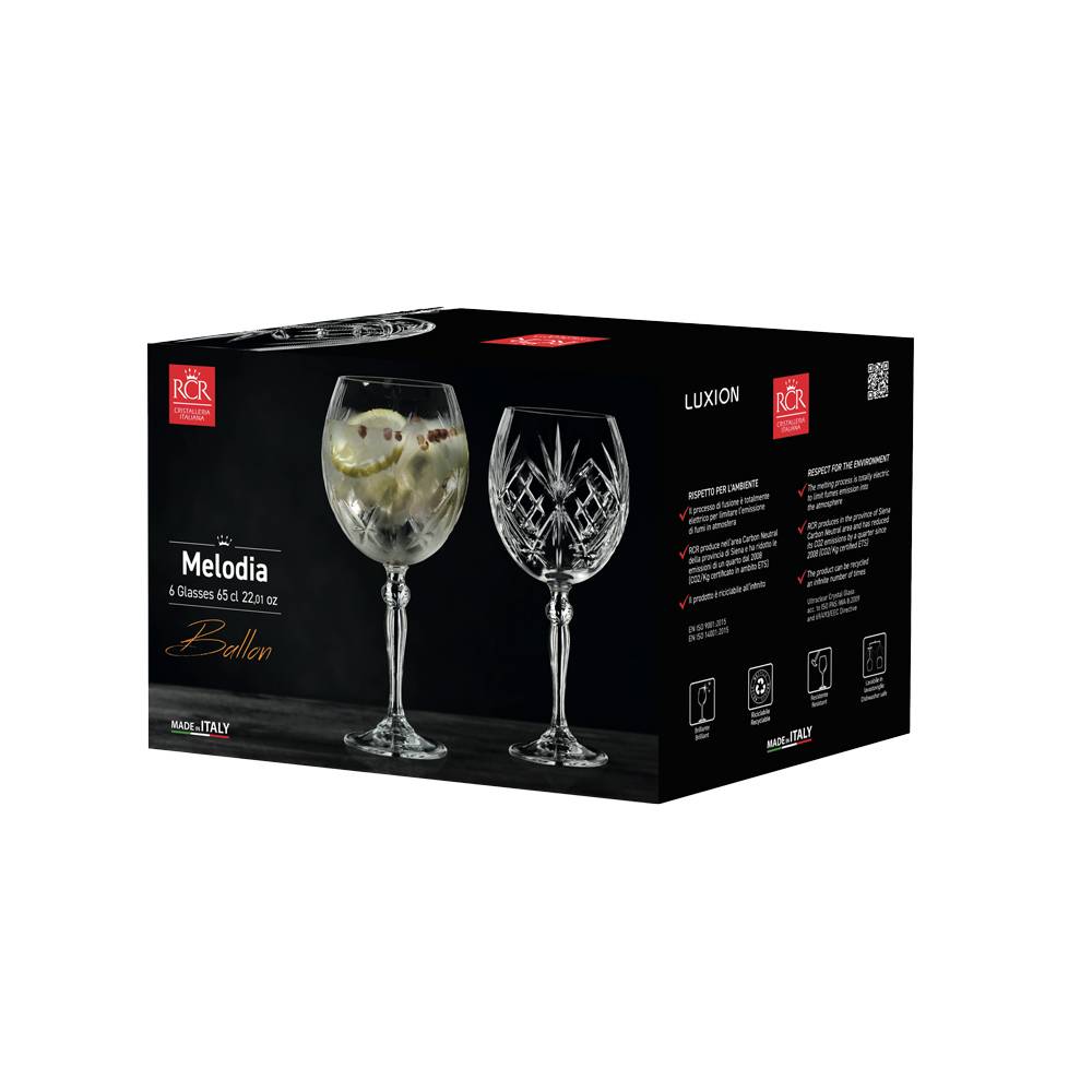 Boîte de 6 verres à pied  cocktail Mélodia 65 cl - Image 3
