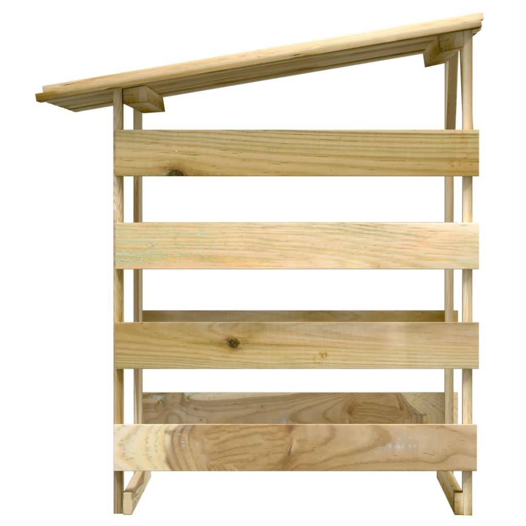 Maison Chic - Pergola - Tonnelle de jardins avec toits 3 pcs 100x90x100 cm Bois de pin imprégné il200 - Image 4
