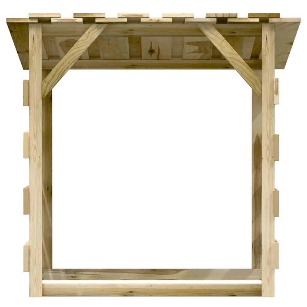 Maison Chic - Pergola - Tonnelle de jardins avec toits 3 pcs 100x90x100 cm Bois de pin imprégné il200 - Image 3