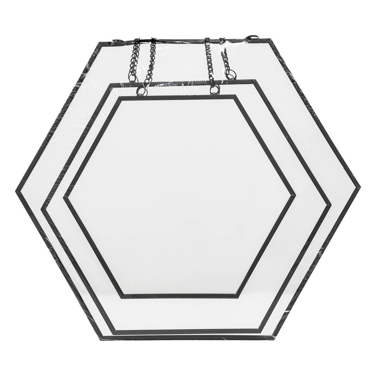 Atmosphera - Set de 3 miroirs noir L20/25/30cm - Atmosphera Créateur d'intérieur - Image 3