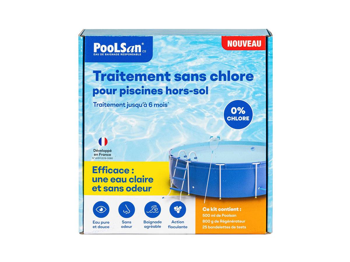 Poolsan - BSI - PooLSan - Kit Sans Chlore - Désinfection Sans Chlore Piscines Hors-Sol - Jusqu'à 6 Mois - Fabriqué En Europe - Imagen 2