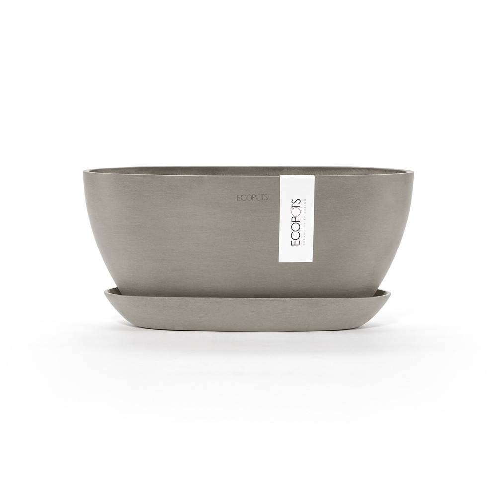 Ecopots - Pot Ovale Sofia 30 Taupe + réservoir d'eau - 30 x 13 x H. 13,5 cm - 2,7 L ECOPOTS - Imagen 5