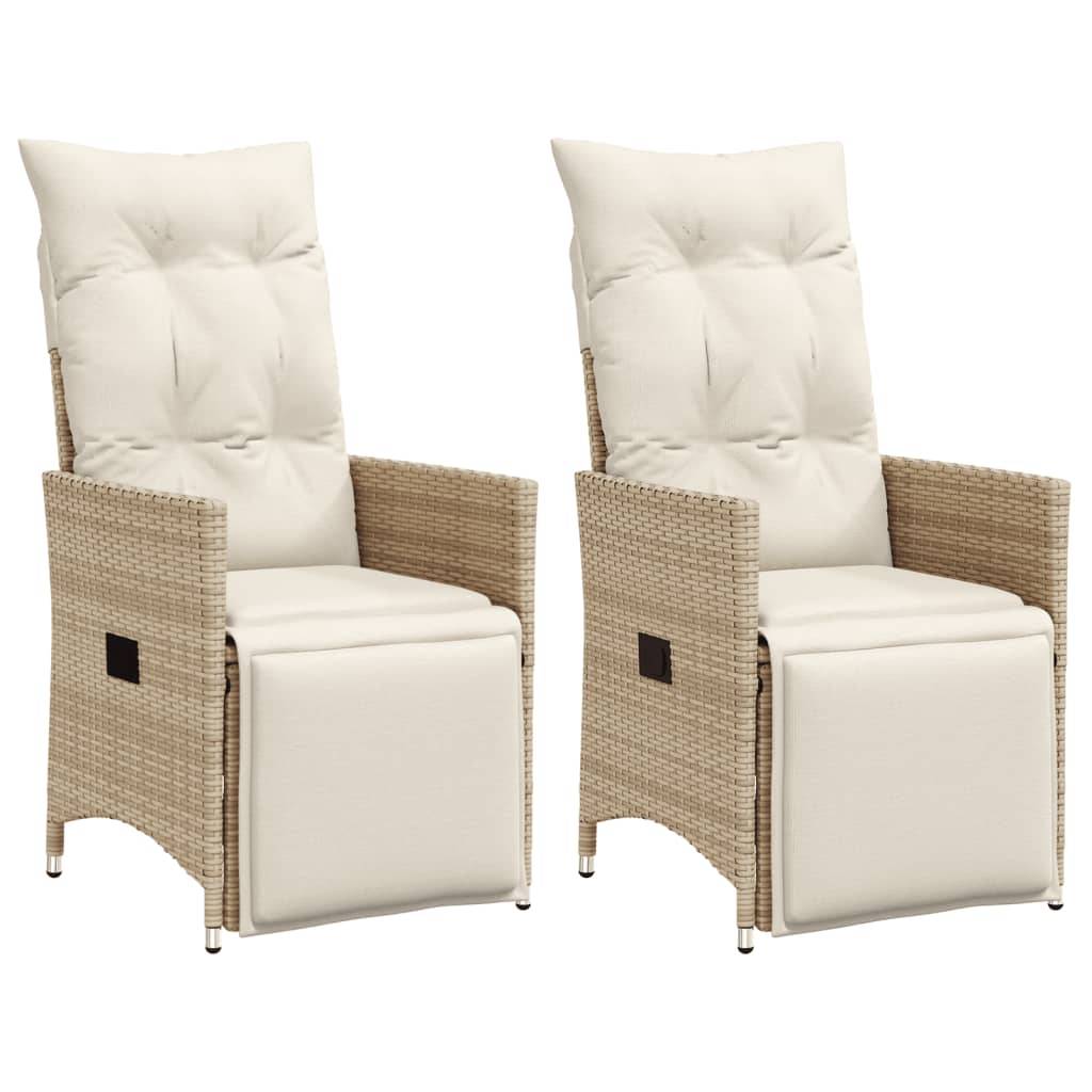 Prolenta Premium - Chaises de jardin rotin beige  56 x 59 x 92 cm  - Prolenta premium p3146.7 - Image 2