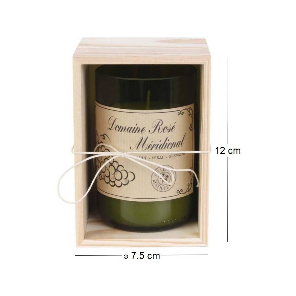 The Home Deco Factory - Bougie senteur bois de Santal en coffret oenologie Domaine rosé méridional The Home Deco Factory - Imagen 3