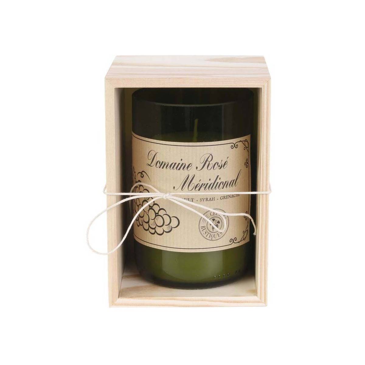 The Home Deco Factory - Bougie senteur bois de Santal en coffret oenologie Domaine rosé méridional The Home Deco Factory - Imagen 1