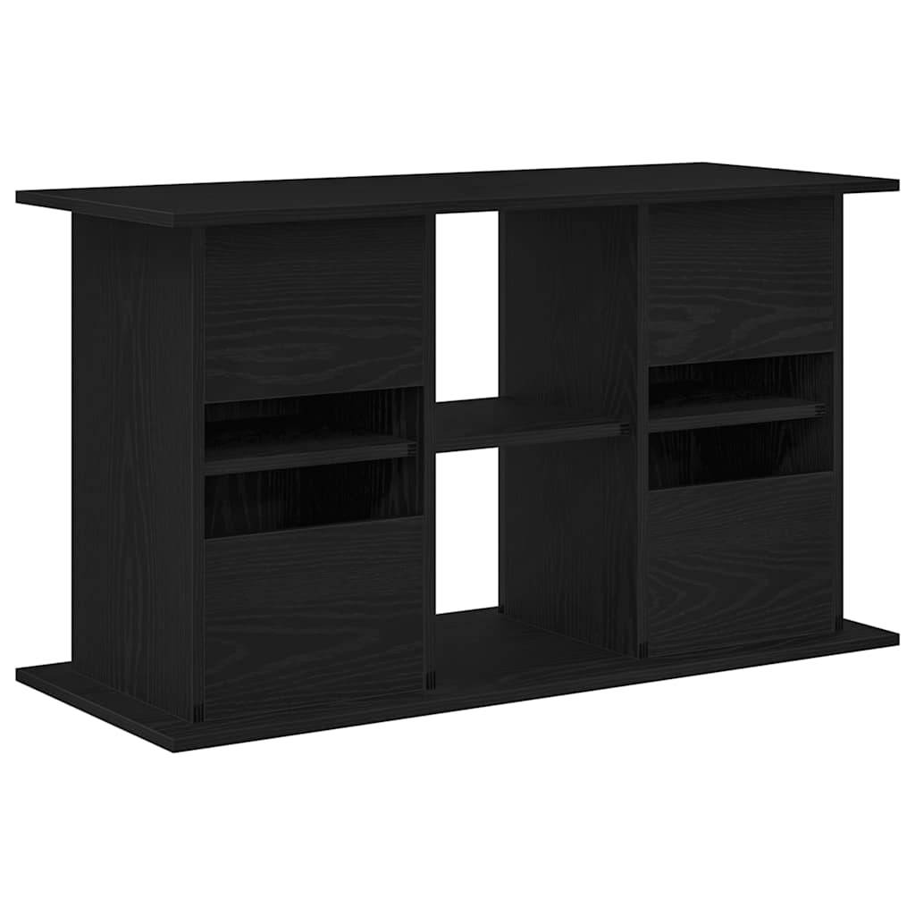 Meuble d'aquarium Chêne Noir Rangement Mixte Portes et Étagères 101x41x58 cm - ComfortXL Outdoor Living - Image 7