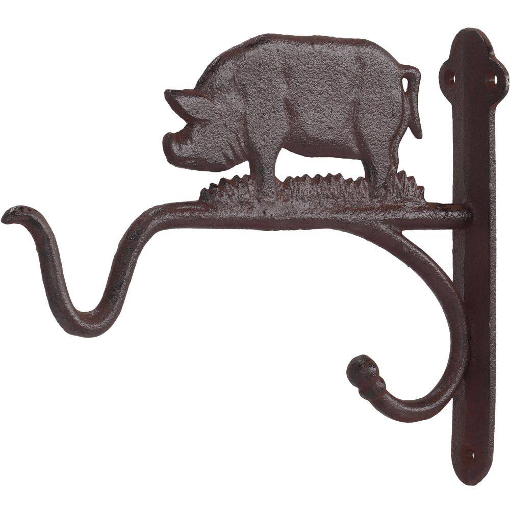 Esschert Design - Crochet pour panier suspendu en fonte Cochon - Imagen 2