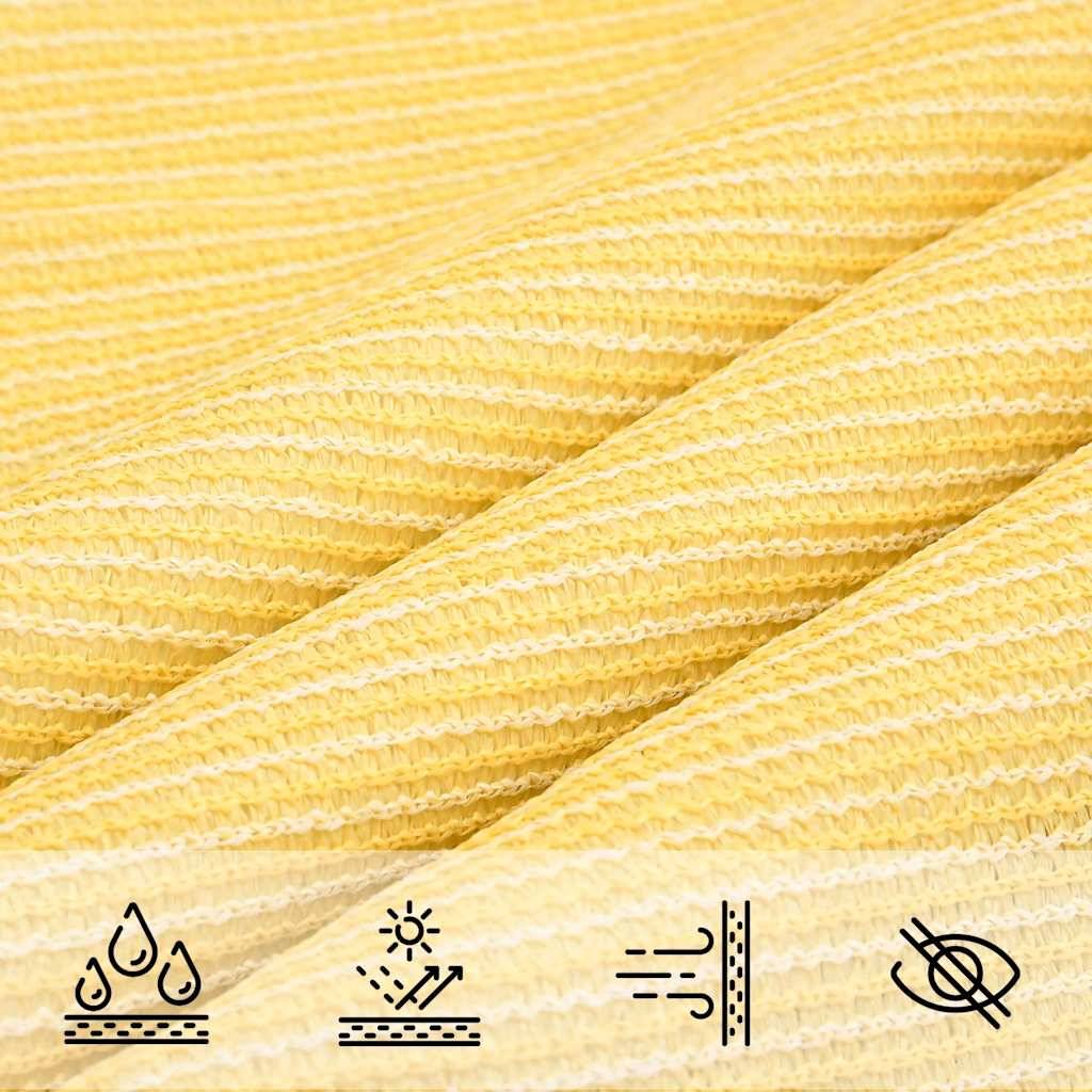 Voile d'ombrage PEHD beige 500 x 600 cm - PANGIVO - Image 4