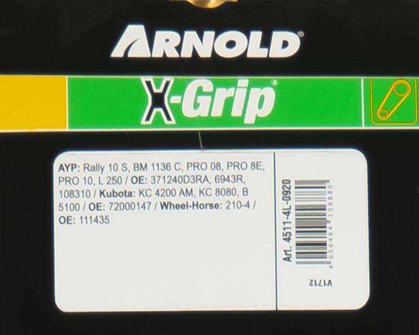 Arnold - Courroie trapézoïdale X-Grip V de type 4L920 Arnold - Imagen 3