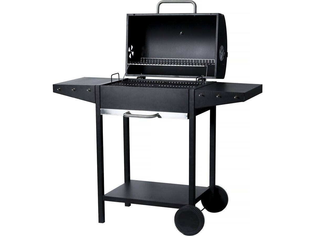 Barbecue Charbon De Bois "bizon" - 119 X 50 X 101 Cm - Noir -habitat Et Jardin - Image 3