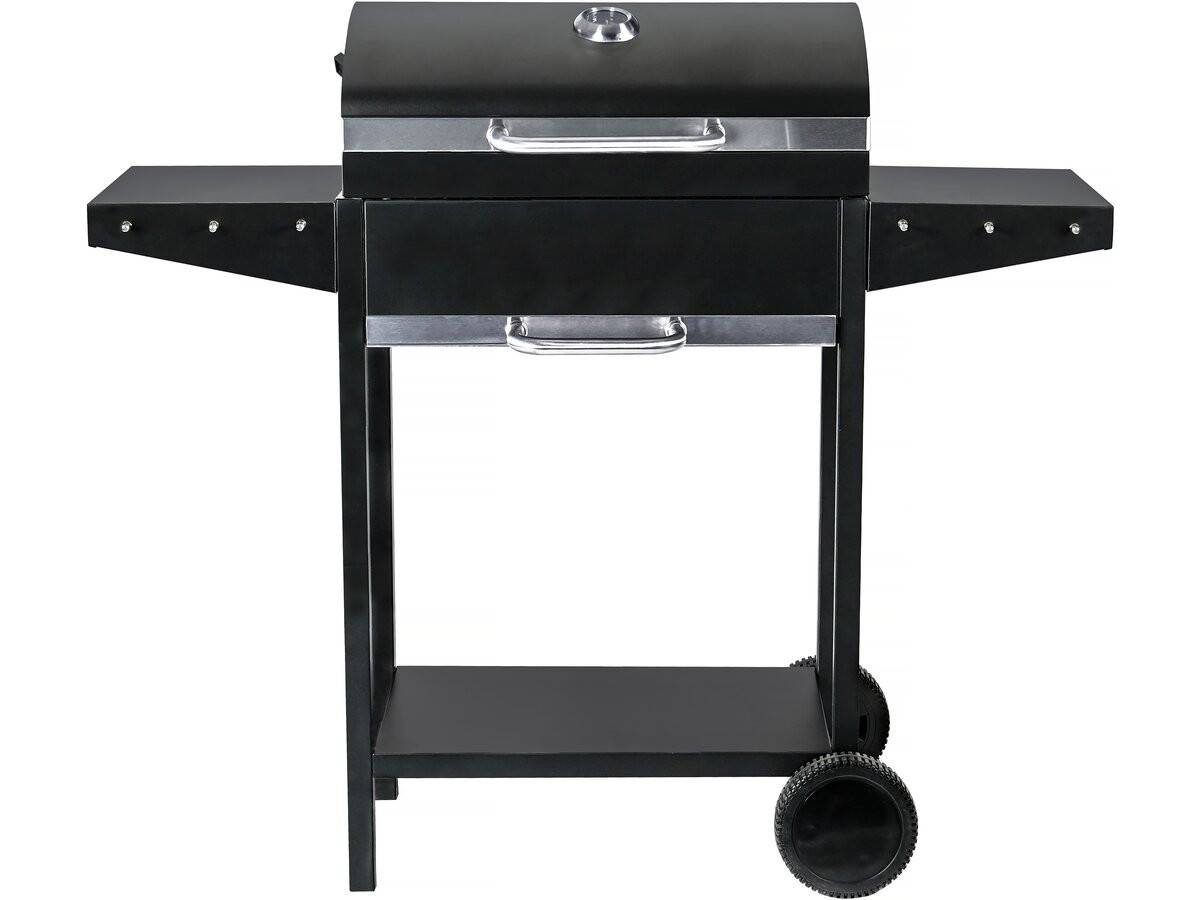 Barbecue Charbon De Bois "bizon" - 119 X 50 X 101 Cm - Noir -habitat Et Jardin - Image 1