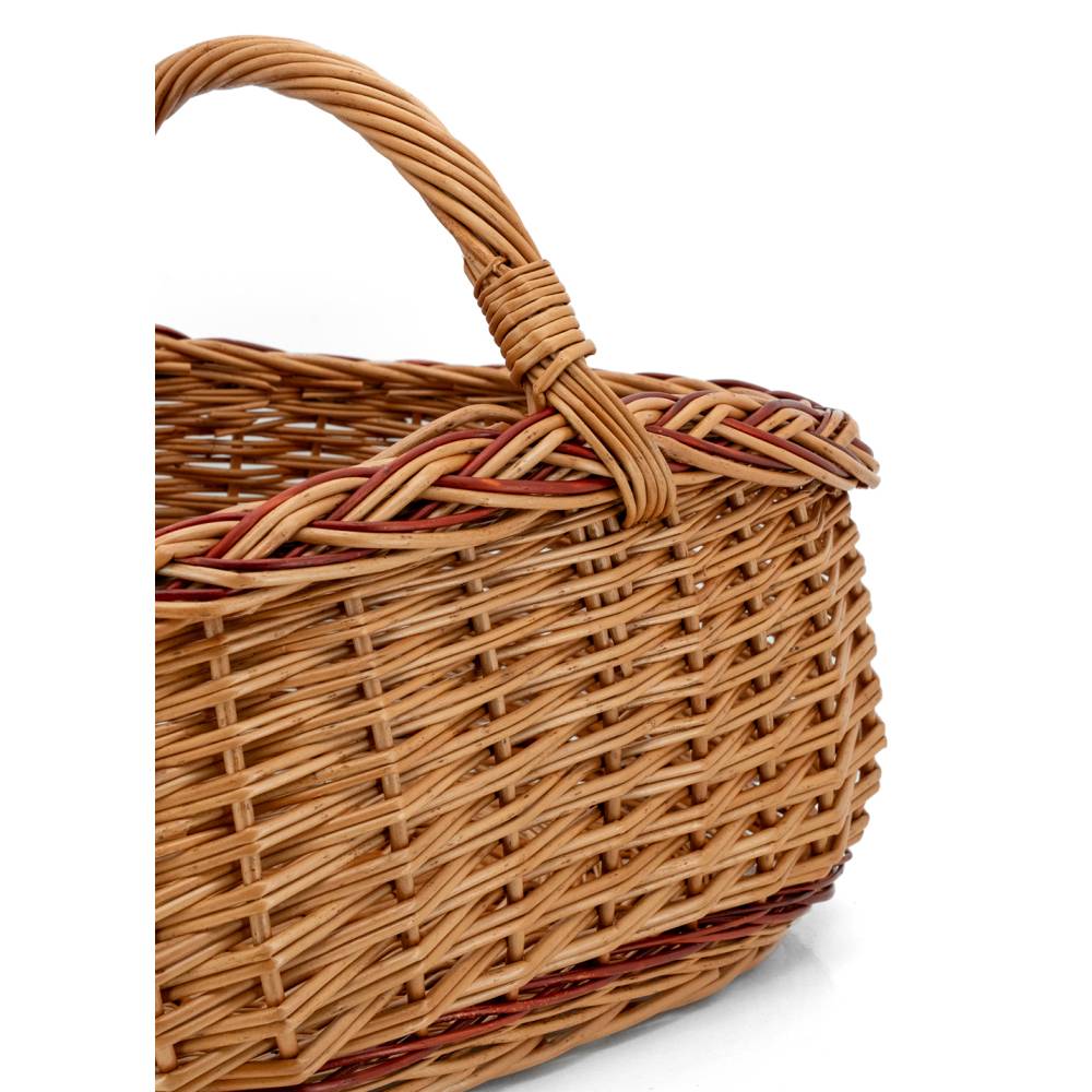 Aubry Gaspard - Panier en osier buff et marron - Imagen 3