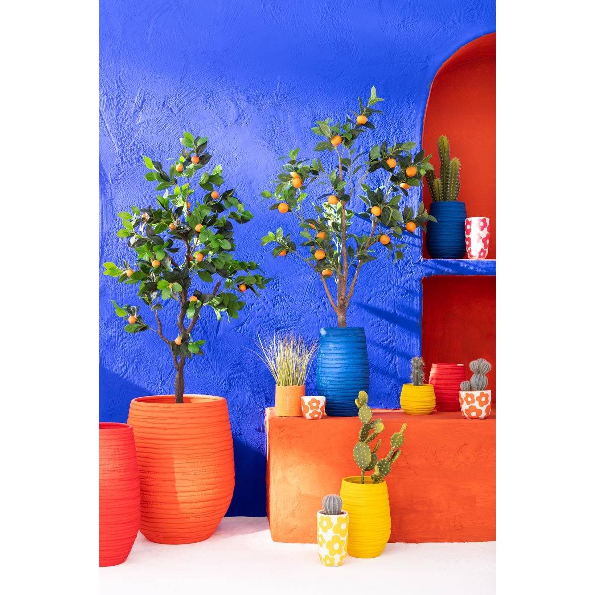 Arbre Artificiel en Pot "Oranger" 130cm Vert - Image 4