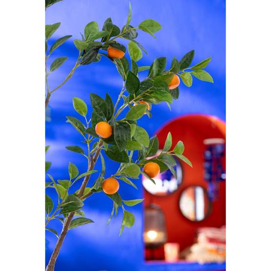 Arbre Artificiel en Pot "Oranger" 130cm Vert - Image 3