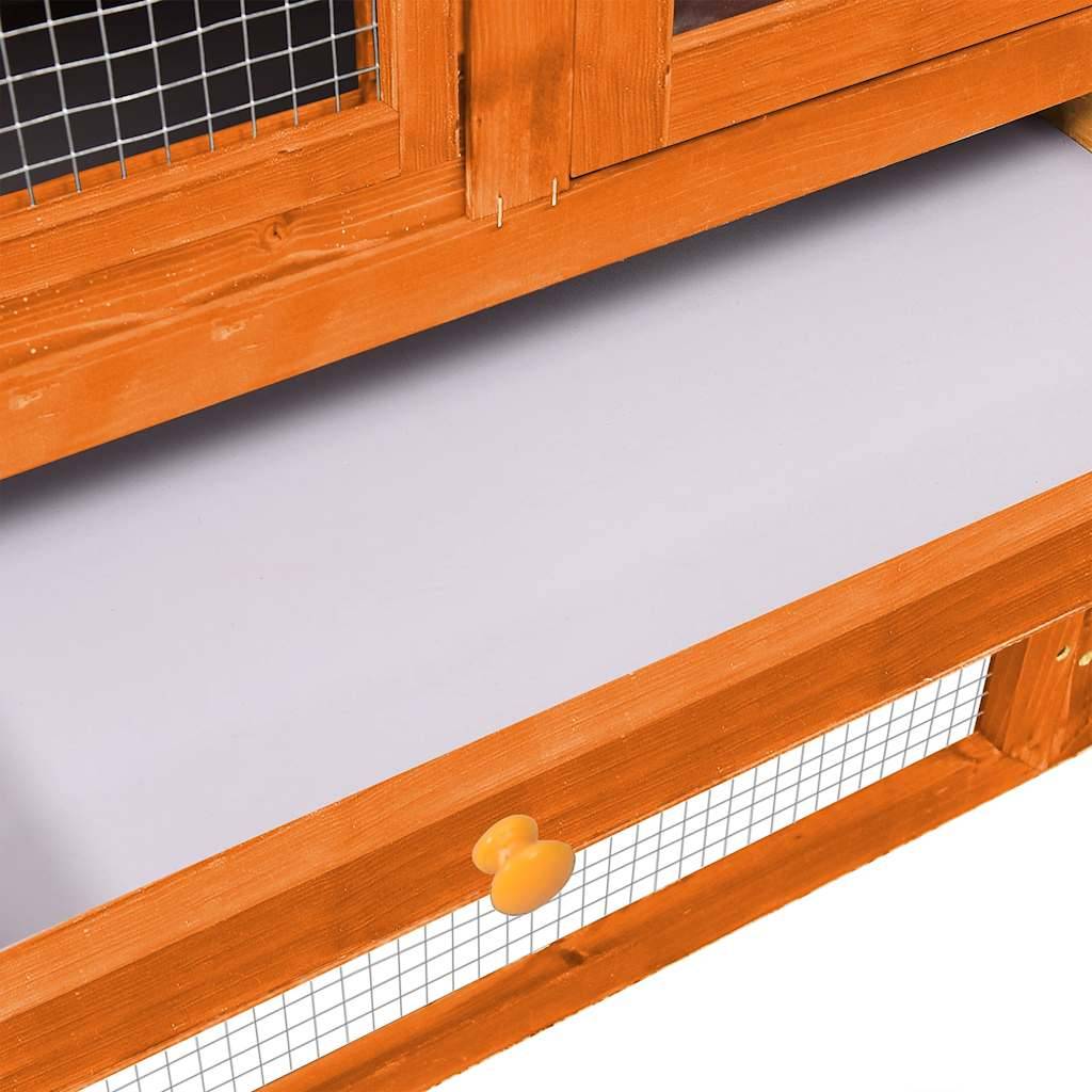 Vidaxl - Clapier 140x63x120 cm Bois de sapin massif vidaXL 170868 - Imagen 7