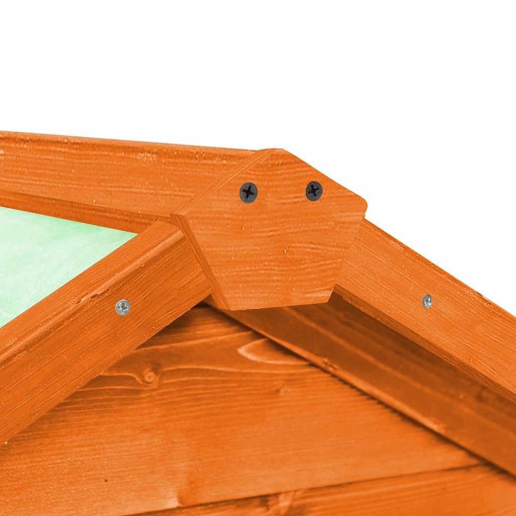 Vidaxl - Clapier 140x63x120 cm Bois de sapin massif vidaXL 170868 - Imagen 5