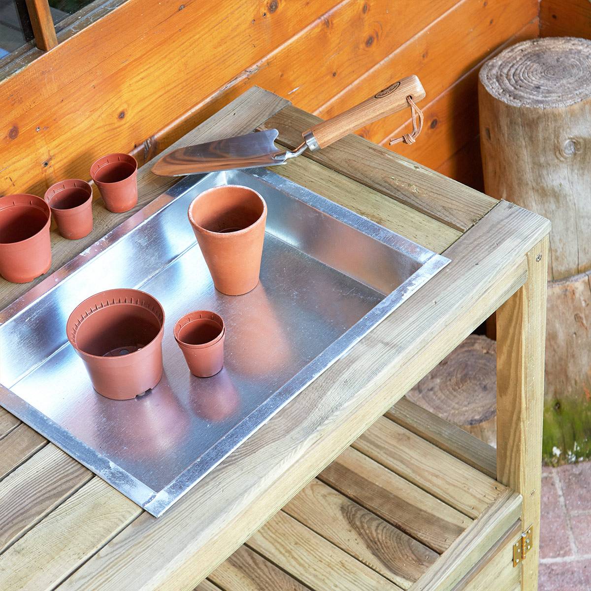 Table de rempotage Œillet en bois - Cémonjardin - Imagen 5