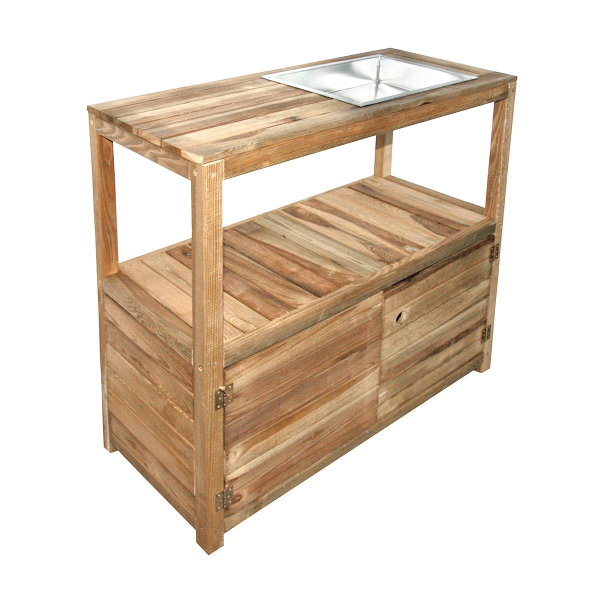 Table de rempotage Œillet en bois - Cémonjardin - Imagen 1