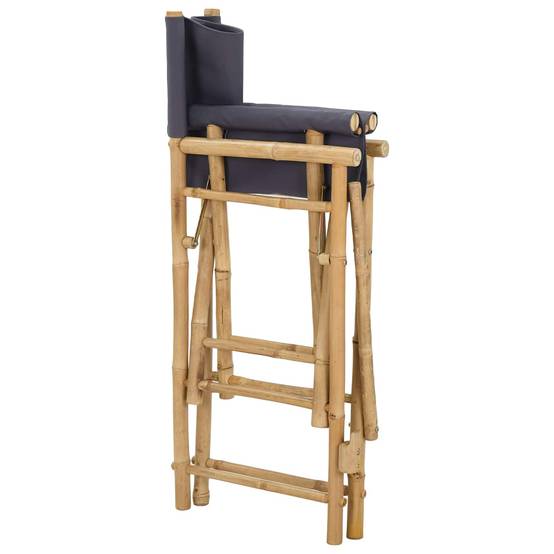 Lot de 2 chaises de directeur bambou naturel 58 x 48 x 115 cm - PANGIVO - Image 4
