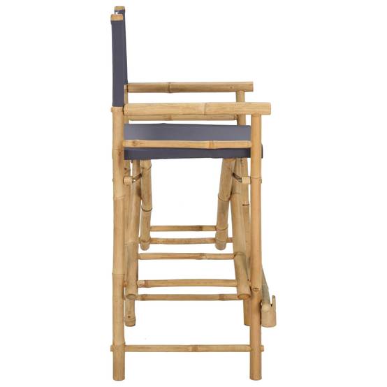 Lot de 2 chaises de directeur bambou naturel 58 x 48 x 115 cm - PANGIVO - Image 6