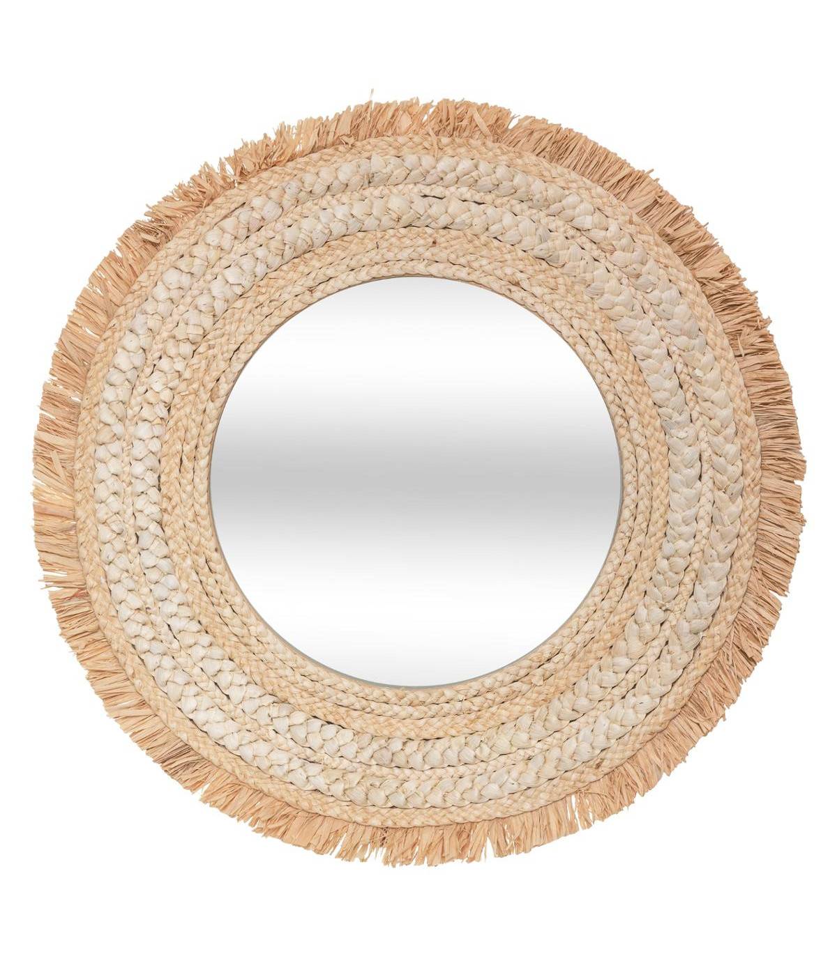 Miroir mural Tressé naturel D 67 cm - Imagen 1