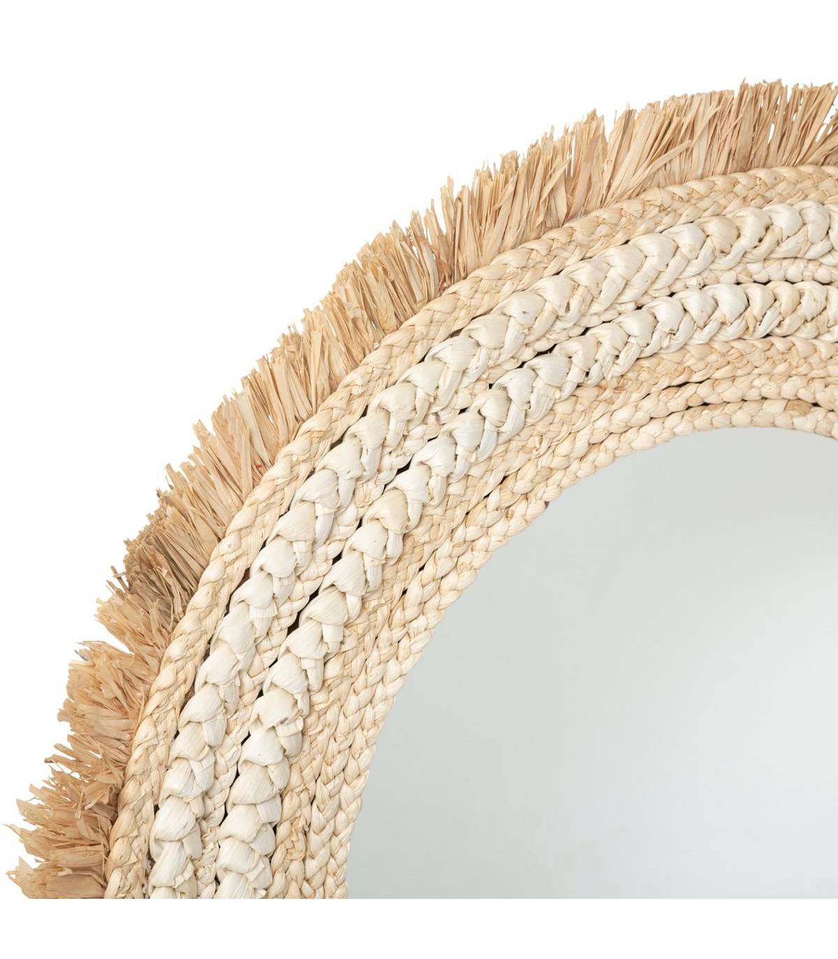 Miroir mural Tressé naturel D 67 cm - Imagen 2