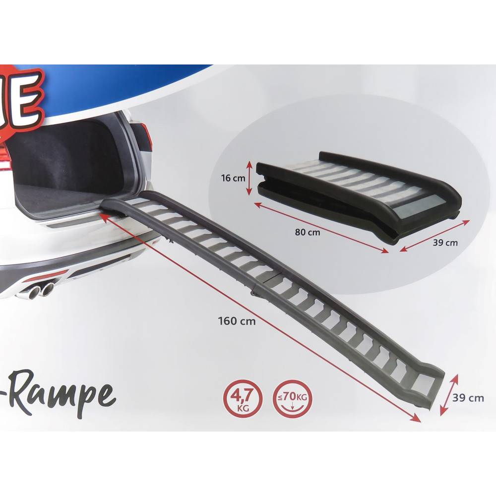Trixie - Trixie - Rampe pliable en plastique TPR  39 x 160 cm pour chien - Imagen 6