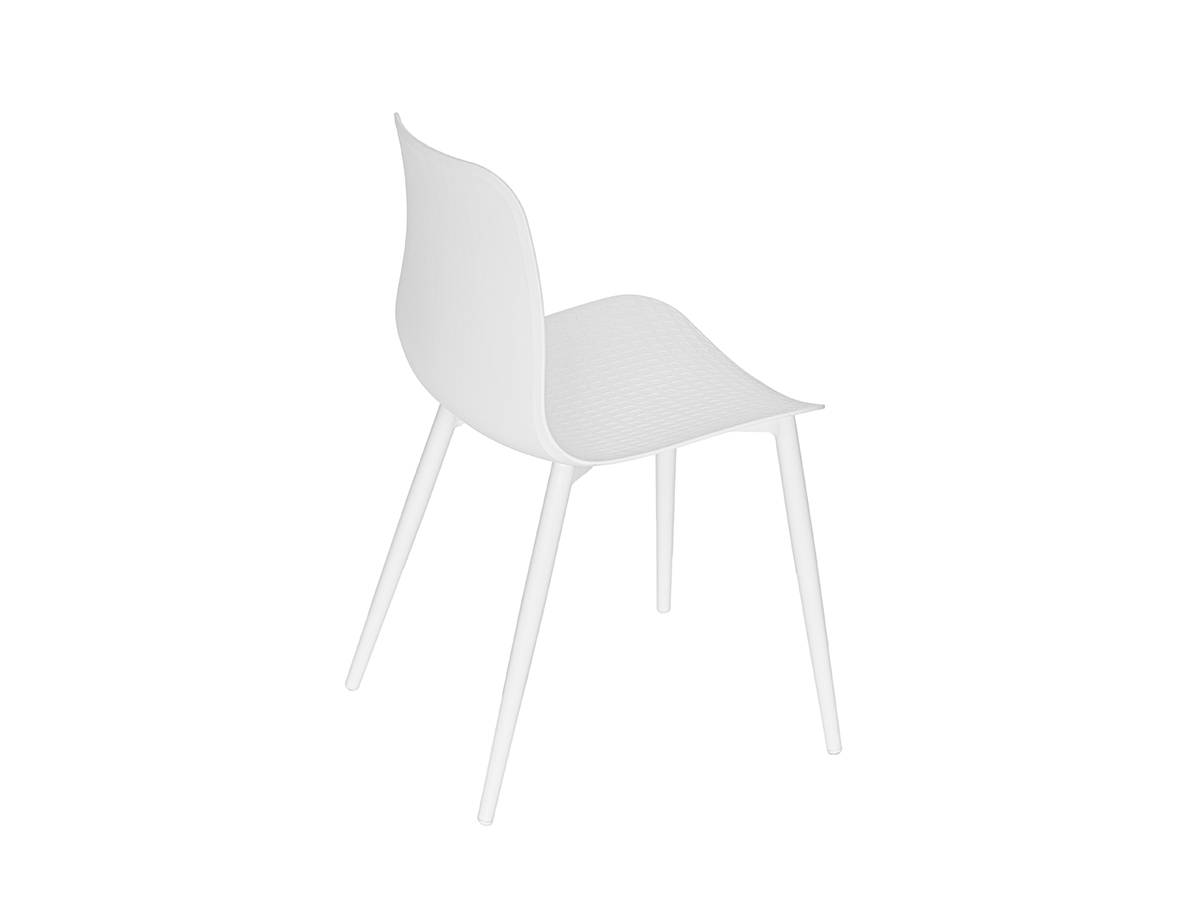 Lot de 2 Chaises de jardin en aluminium et résine blanc Corfou - Jardiline - Imagen 4